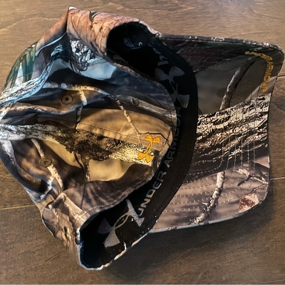 Two hats - camo print under armour & beige adidas - Picture 3 of 3